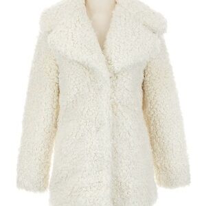 ASOS Cream Faux Shearling Teddy Jacket